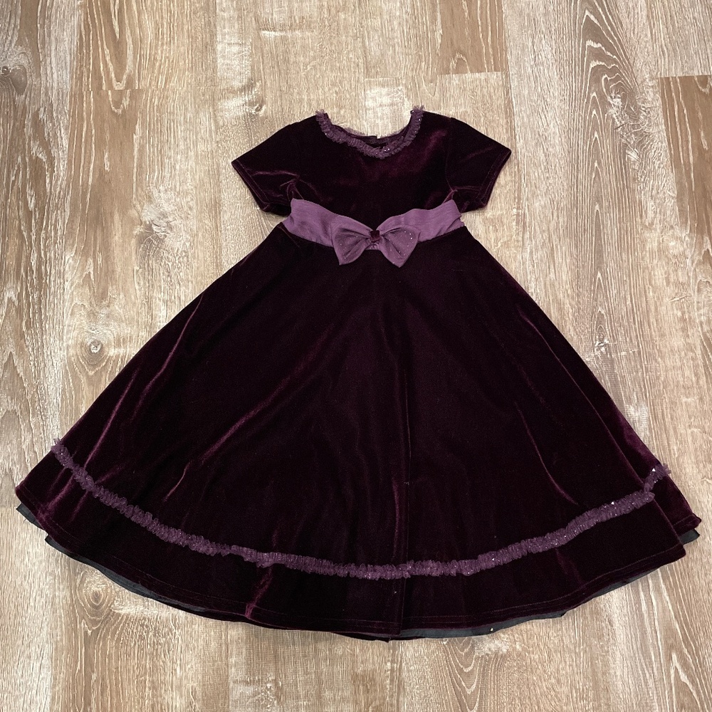 Girls Velvet Holiday Dress